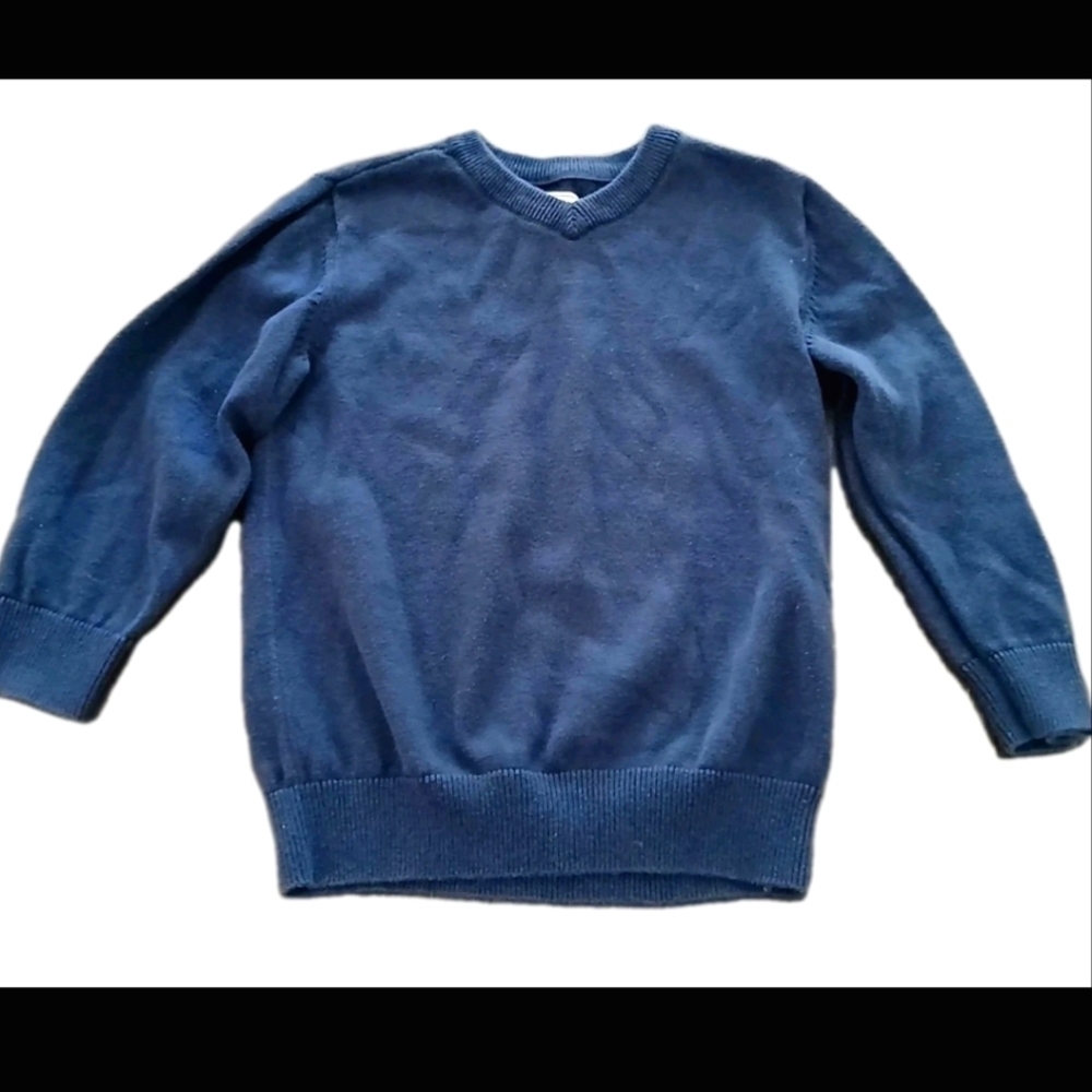 Boy's Children's Place Pullover Cardigan Navy Blue 4T